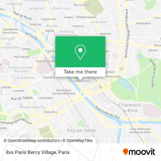 ibis Paris Bercy Village map