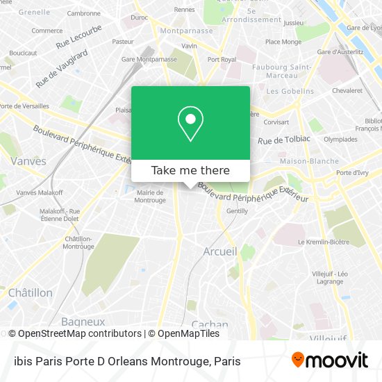 ibis Paris Porte D Orleans Montrouge map