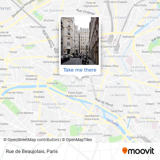 Rue de Beaujolais map
