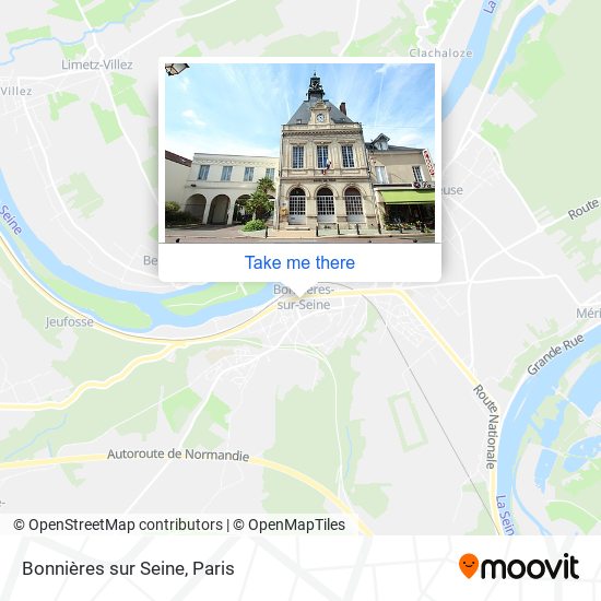 Bonnières sur Seine map