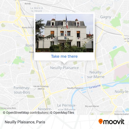 Mapa Neuilly Plaisance