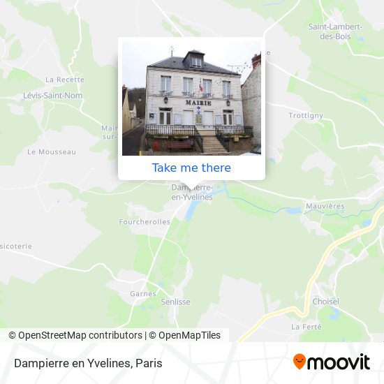 Mapa Dampierre en Yvelines