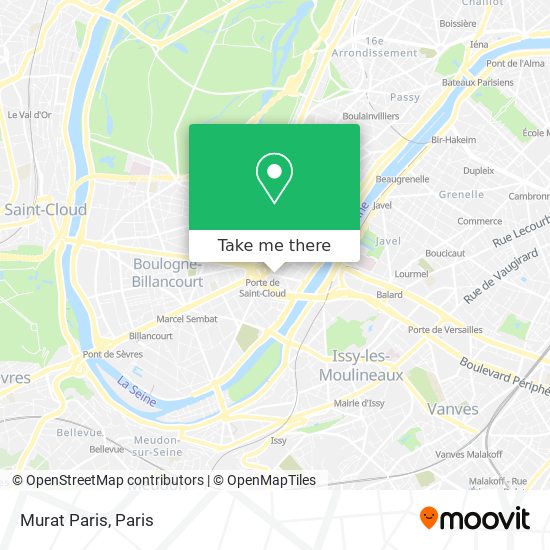 Murat Paris map