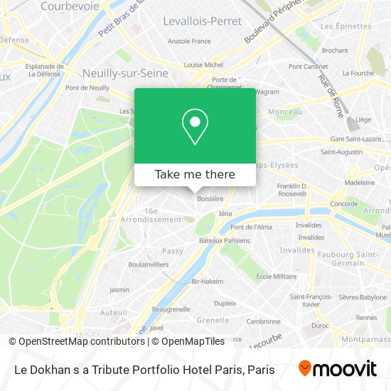 Mapa Le Dokhan s a Tribute Portfolio Hotel Paris