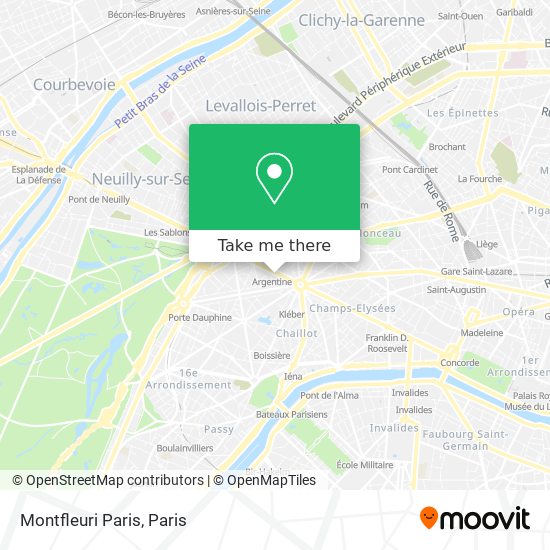 Mapa Montfleuri Paris