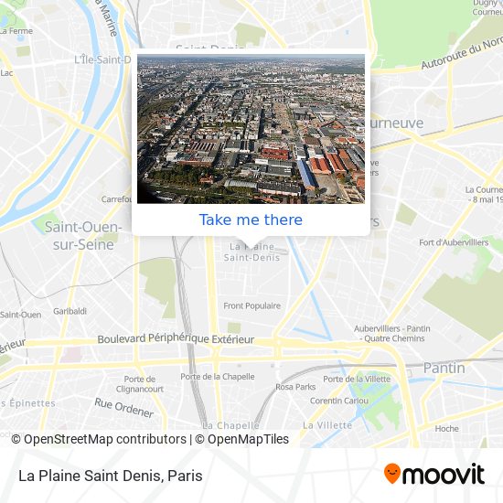 Mapa La Plaine Saint Denis