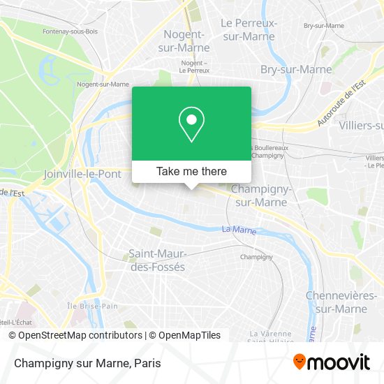 Champigny sur Marne map