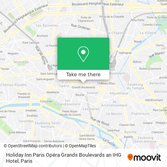 Holiday Inn Paris Opéra Grands Boulevards an IHG Hotel map