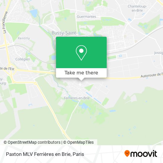 Paxton MLV Ferrières en Brie map