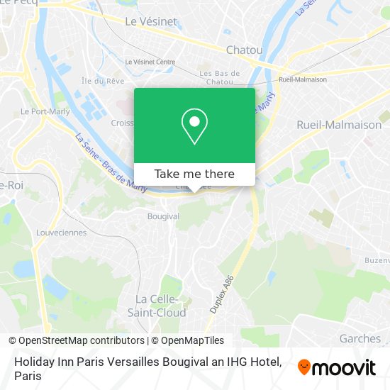 Holiday Inn Paris Versailles Bougival an IHG Hotel map