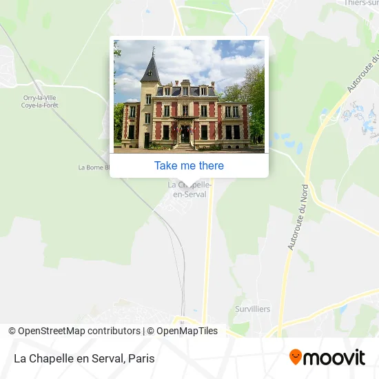 La Chapelle en Serval map