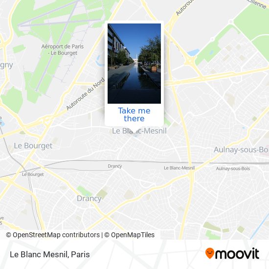 Le Blanc Mesnil map