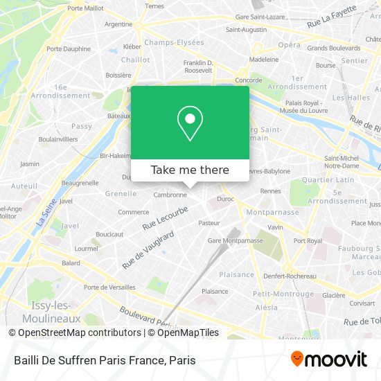 Mapa Bailli De Suffren Paris France