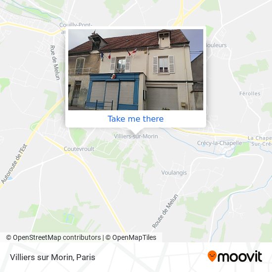 Villiers sur Morin map