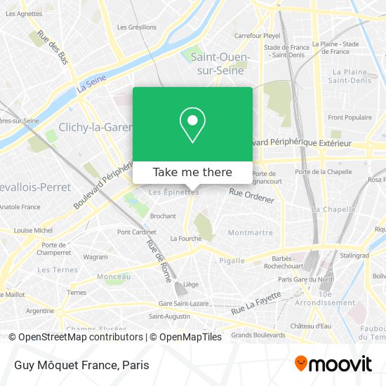 Mapa Guy Môquet France