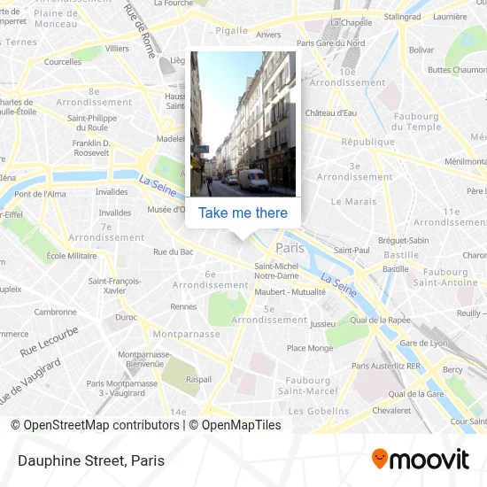 Rue Dauphine map