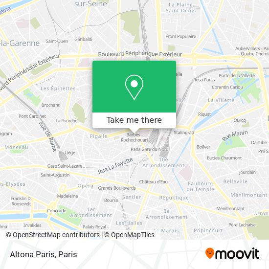 Mapa Altona Paris