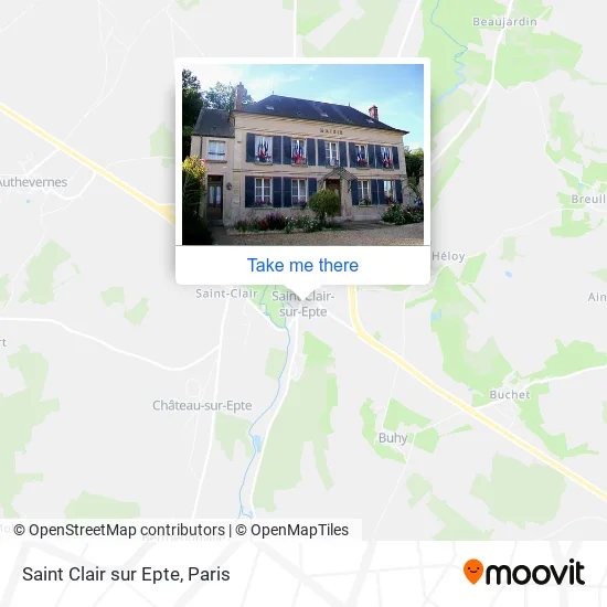 Saint Clair sur Epte map