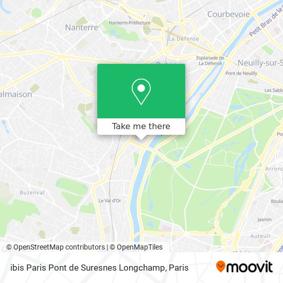 ibis Paris Pont de Suresnes Longchamp map