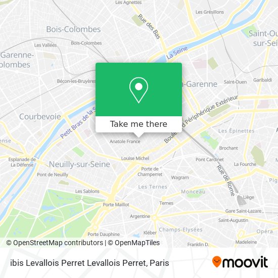 ibis Levallois Perret Levallois Perret map