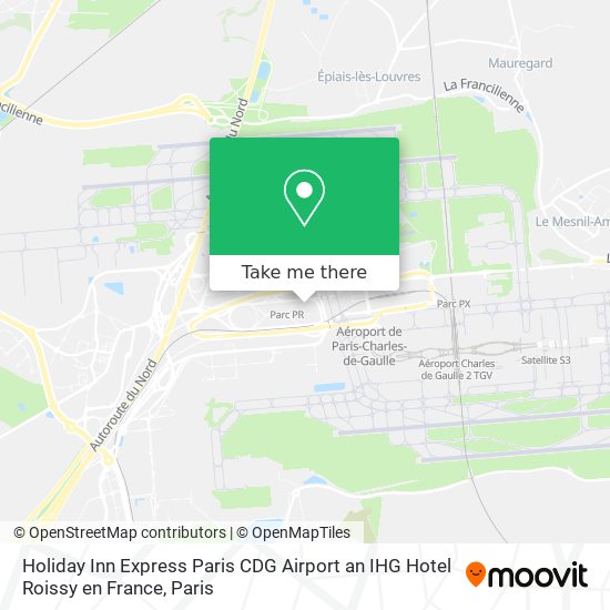 Holiday Inn Express Paris CDG Airport an IHG Hotel Roissy en France map