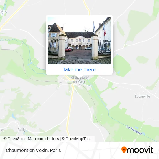 Chaumont en Vexin map