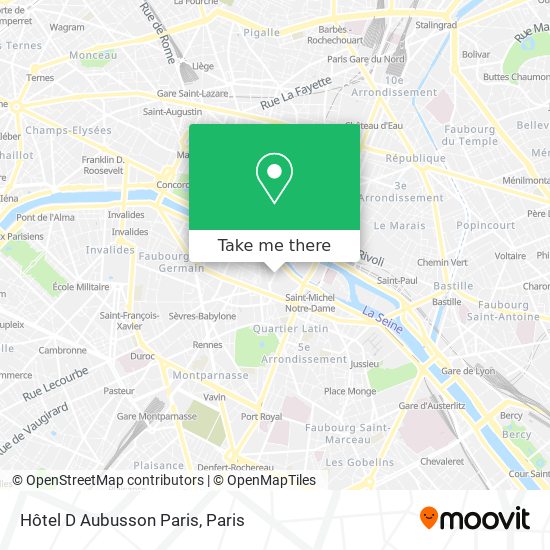 Hôtel D Aubusson Paris map