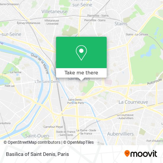 Mapa Basilica of Saint Denis
