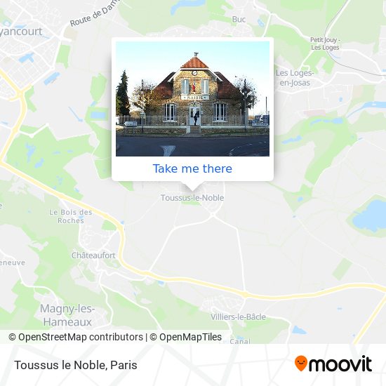 Toussus le Noble map