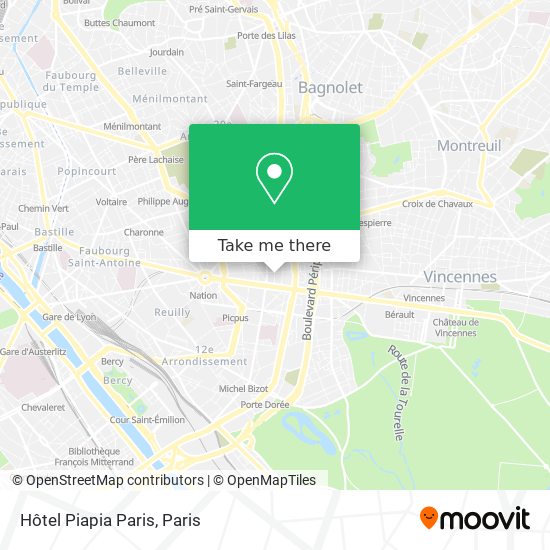 Hôtel Piapia Paris map