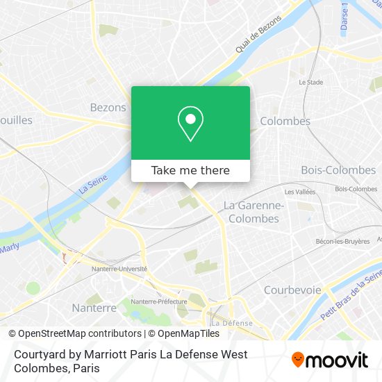 Courtyard by Marriott Paris La Defense West Colombes map