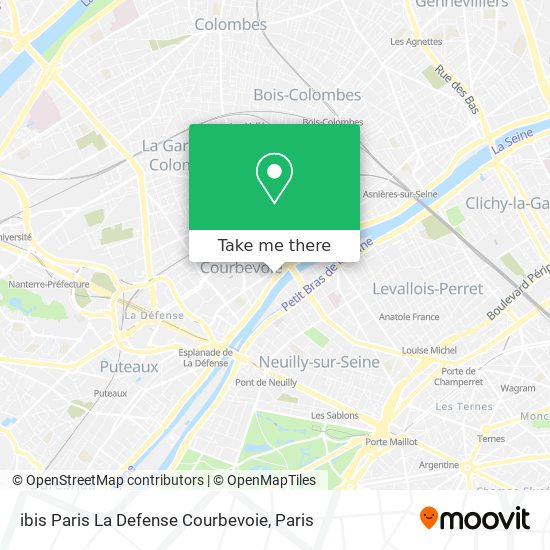 ibis Paris La Defense Courbevoie map