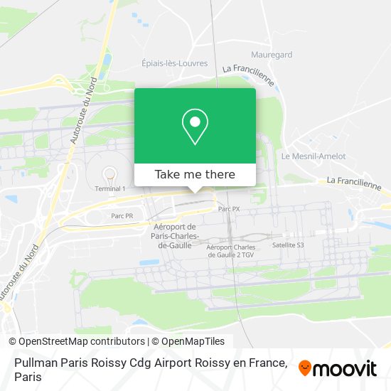 Pullman Paris Roissy Cdg Airport Roissy en France map