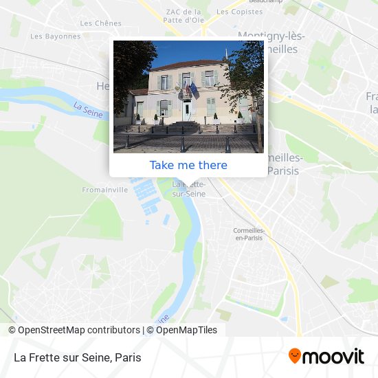 Mapa La Frette sur Seine