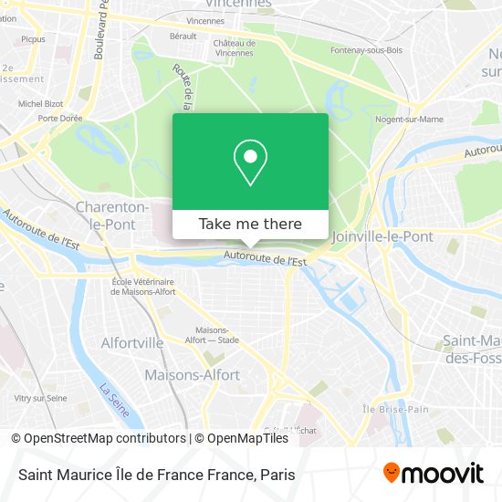 Saint Maurice France Map How To Get To Saint Maurice Île De France France By Bus, Metro, Light Rail  Or Rer?