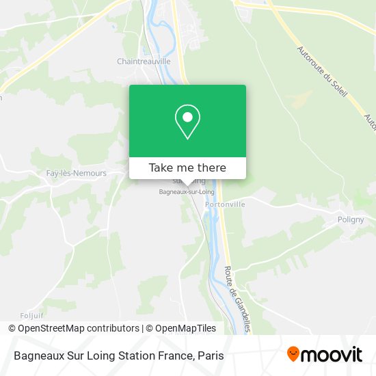 Bagneaux Sur Loing Station France map