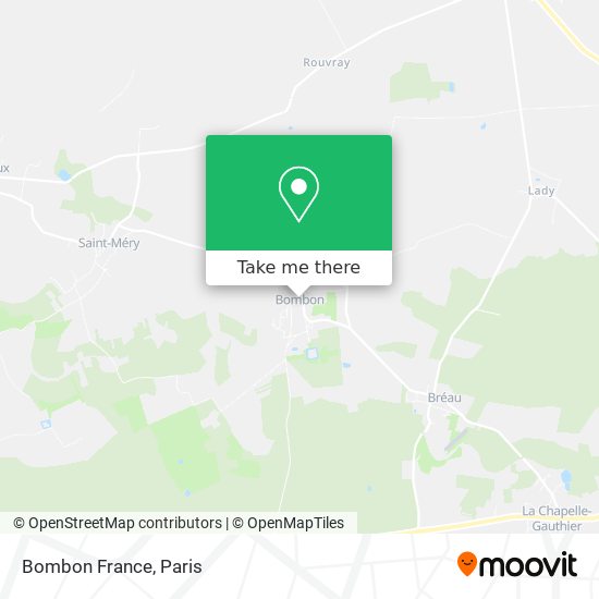 Mapa Bombon France