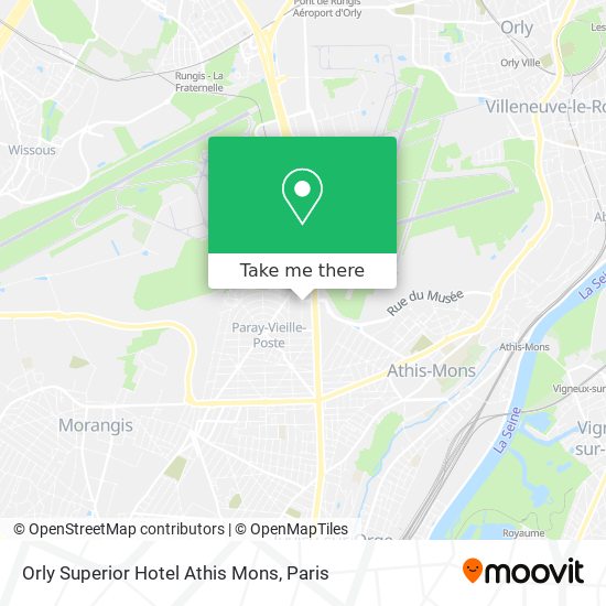 Orly Superior Hotel Athis Mons map