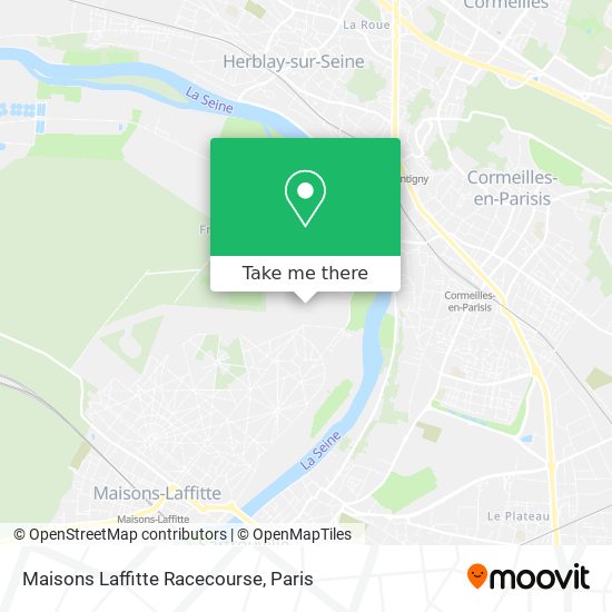 Maisons Laffitte Racecourse map