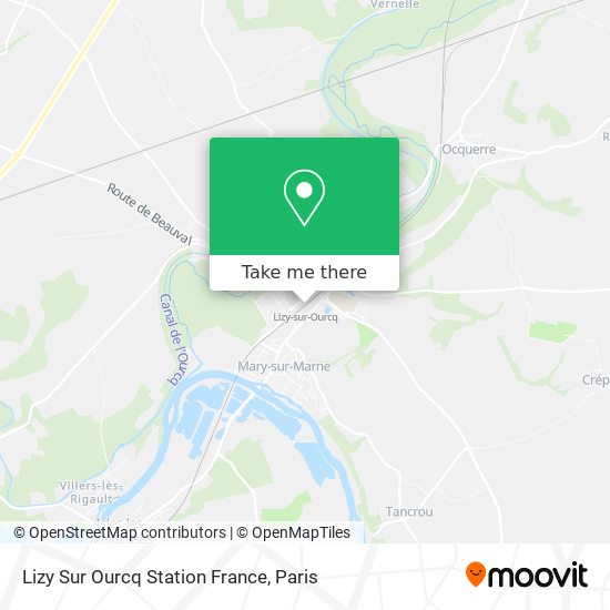 Lizy Sur Ourcq Station France map