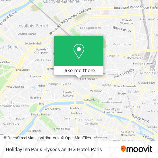 Holiday Inn Paris Elysées an IHG Hotel map