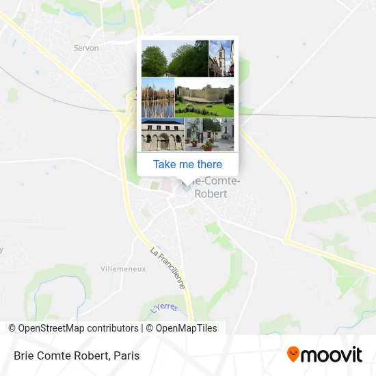 Brie Comte Robert map