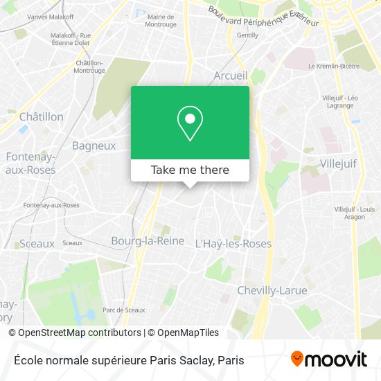 École normale supérieure Paris Saclay map