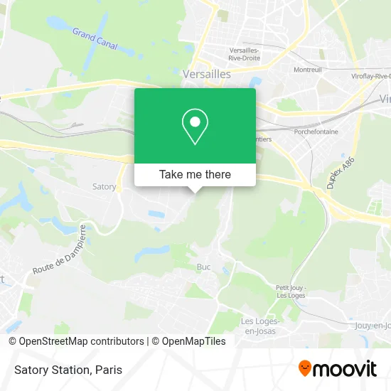 Satory Station map