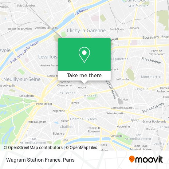 Wagram Station France map