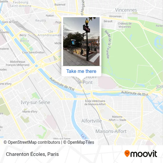 Charenton Écoles map