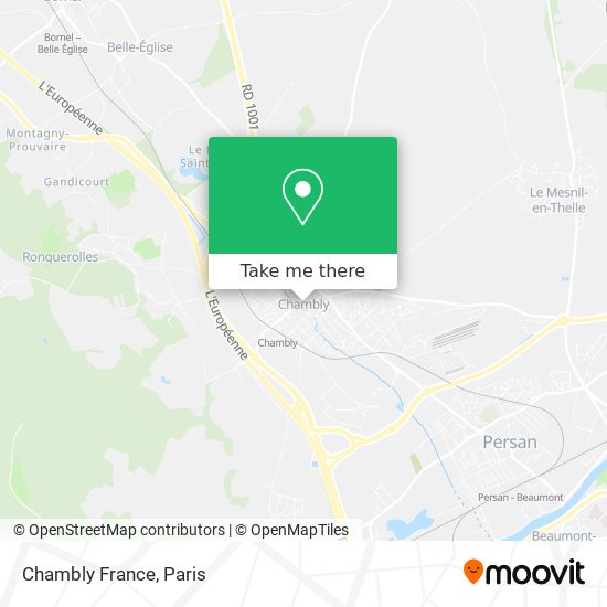 Mapa Chambly France