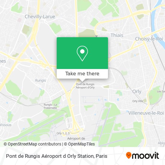 Pont de Rungis Aéroport d Orly Station map