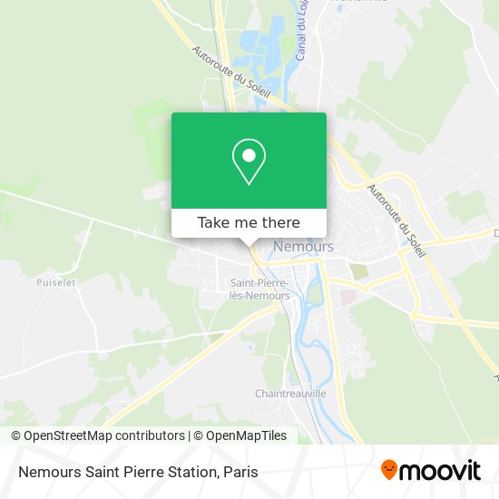 Nemours Saint Pierre Station map