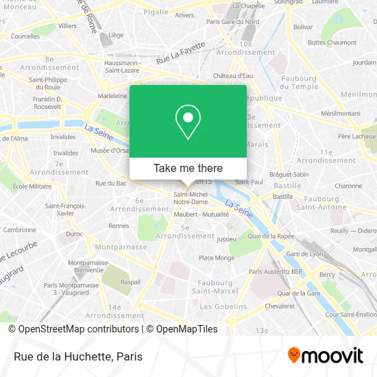 Rue de la Huchette map
